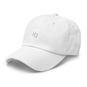 White cap with grey HQ logo